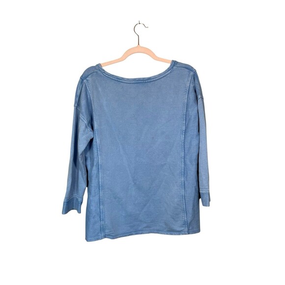 J. Jill Medium Women’s  Pullover Round‎ Neck Sweatshirt Top Long Sleeve Cotton - Picture 2 of 10